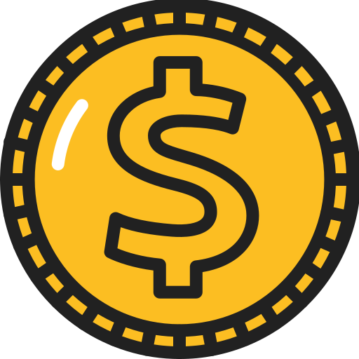 Coin Generic Outline Color icon