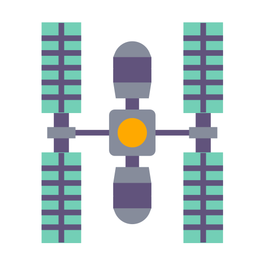 ruimtestation Generic Flat icoon