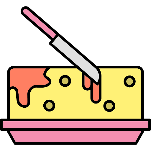 butter Generic Thin Outline Color icon