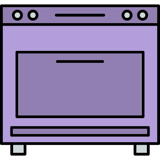 Oven Generic Thin Outline Color icon