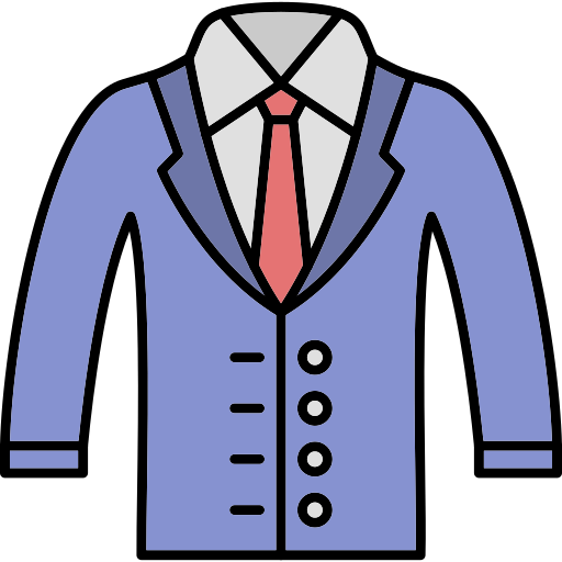 Coat Generic Thin Outline Color icon