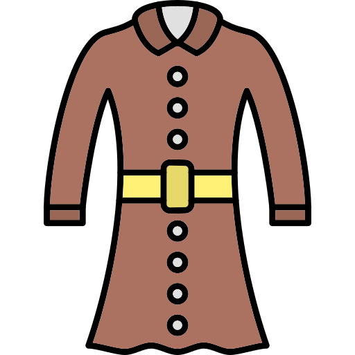 Coat Generic Thin Outline Color icon
