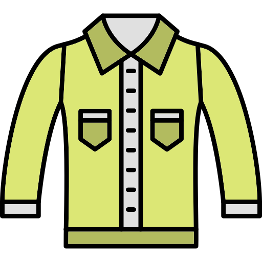 chaqueta de mezclilla Generic Thin Outline Color icono