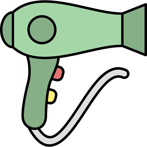 haartrockner Generic Thin Outline Color icon