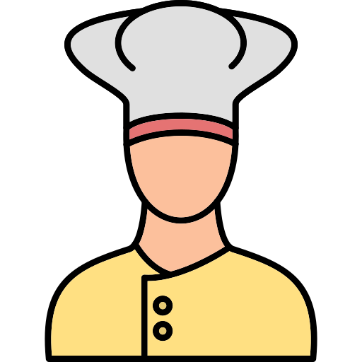 Chef Generic Thin Outline Color icon