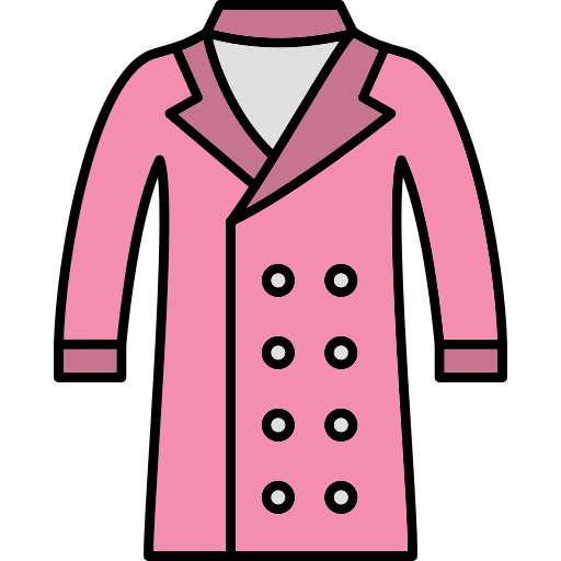 Overcoat Generic Thin Outline Color icon
