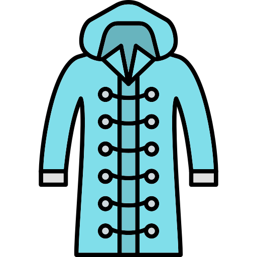 abrigo Generic Thin Outline Color icono