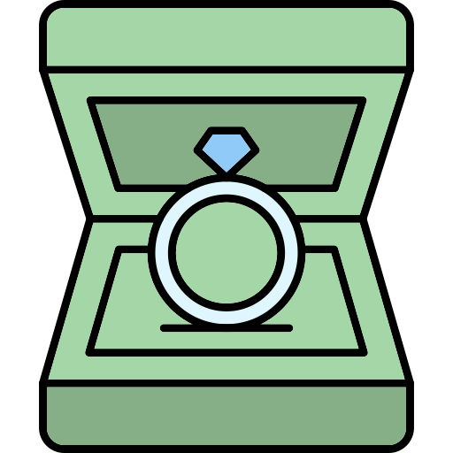 指輪 Generic Thin Outline Color icon