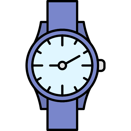 horloge Generic Thin Outline Color icoon