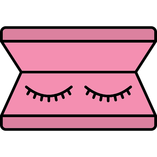 wimpern Generic Thin Outline Color icon