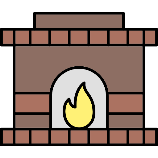 Stone oven Generic Thin Outline Color icon