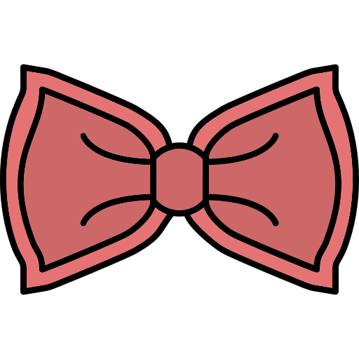gravata-borboleta Generic Thin Outline Color Ícone
