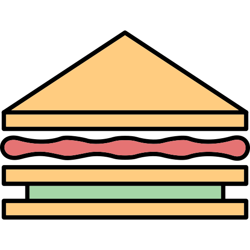 sandwich Generic Thin Outline Color icon