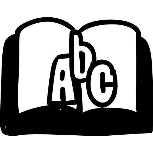 boek van abc  icoon