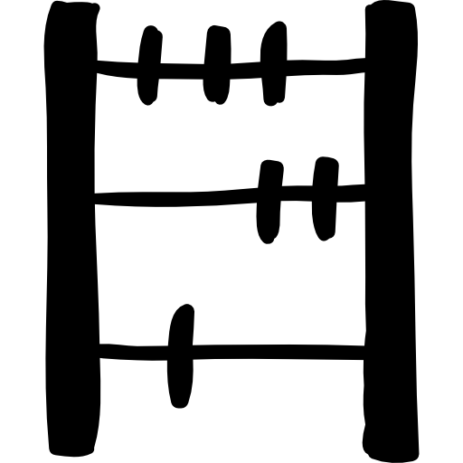 herramienta dibujada a mano ábaco  icono