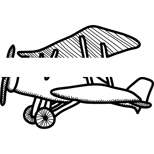 petit avion vintage Others Hand drawn detailed Icône