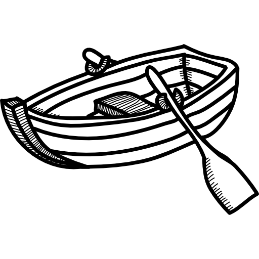 Rowing boat Others Hand drawn detailed icon