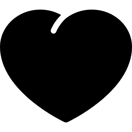 Heart filled shape  icon