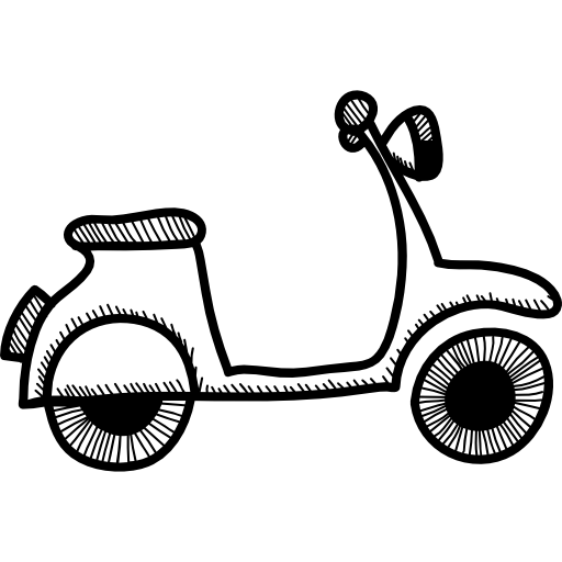 motocicleta Others Hand drawn detailed icono