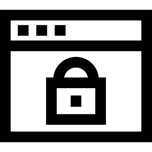 finestra bloccata  icona