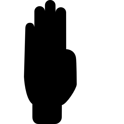 quatro dedos  Ícone