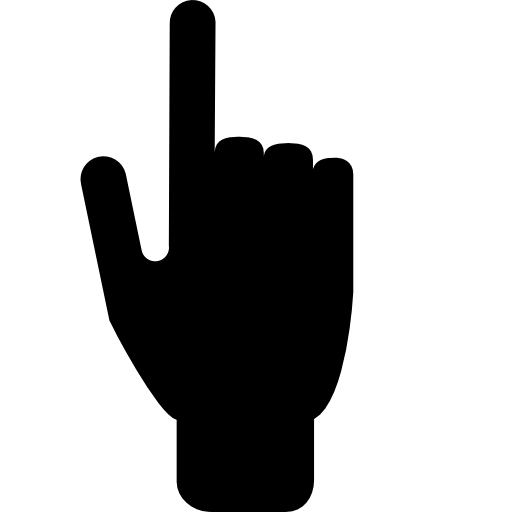 zeigefinger zeigt nach oben  icon