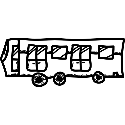 Bus collective transport Others Hand drawn detailed icon