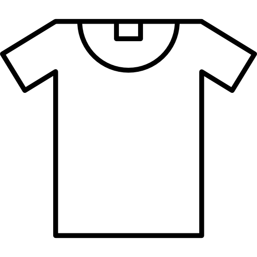 t-shirt omtrek  icoon