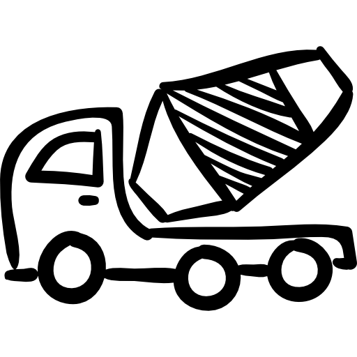 Construction materials transport Others Hand drawn detailed icon