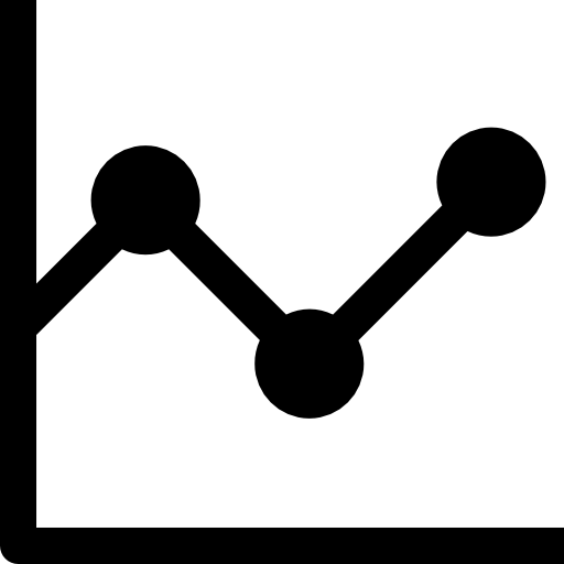 折れ線グラフ Accurate Lineal icon