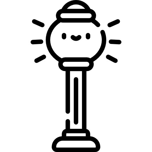 strassenlicht Kawaii Lineal icon