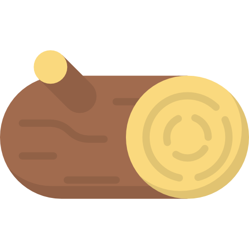 Log Kawaii Flat icon