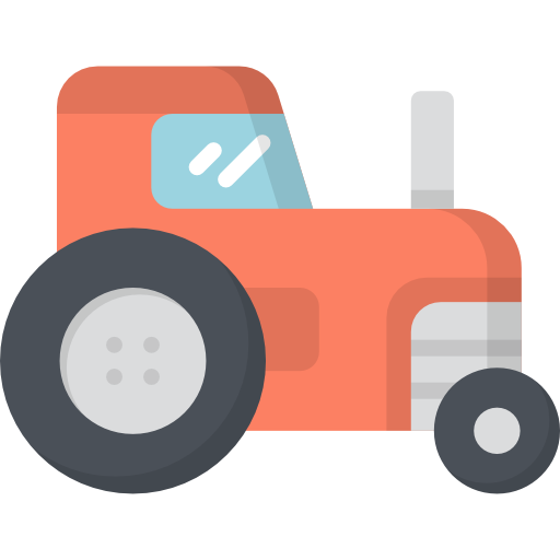 traktor Kawaii Flat icon