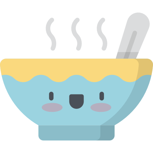 sopa Kawaii Flat Ícone