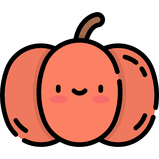 かぼちゃ Kawaii Lineal color icon