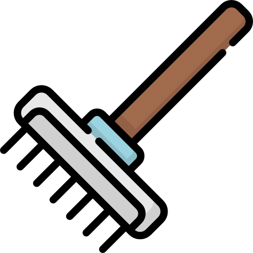갈퀴 Kawaii Lineal color icon