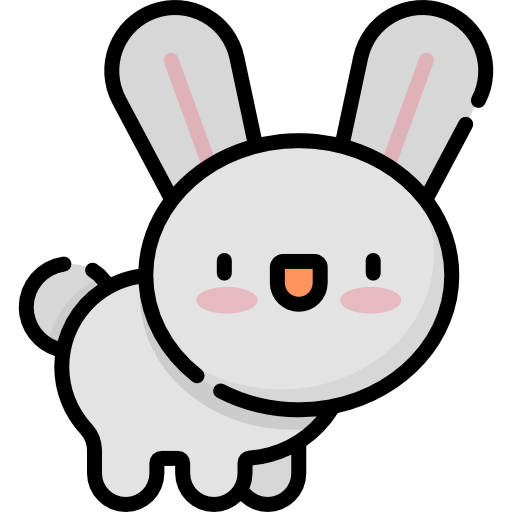 Bunny Kawaii Lineal color icon