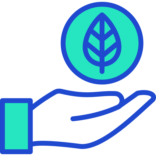 Leaf Generic Blue icon