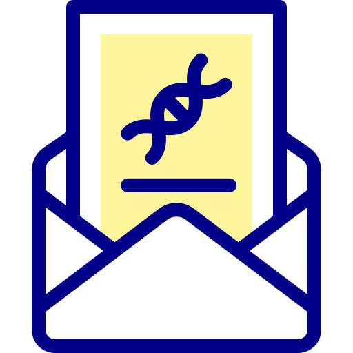 手紙 Detailed Mixed Lineal color icon