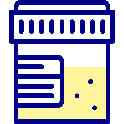 소변 샘플 Detailed Mixed Lineal color icon