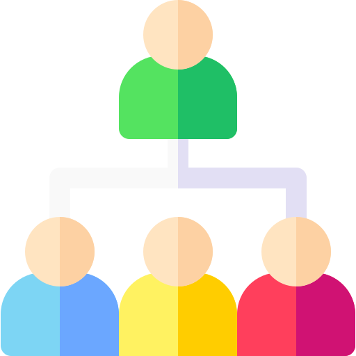 Organization chart Basic Rounded Flat icon