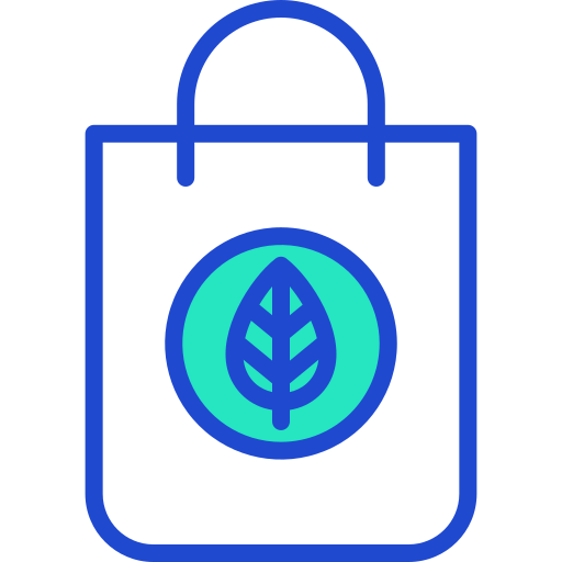 Plastic bag Generic Blue icon