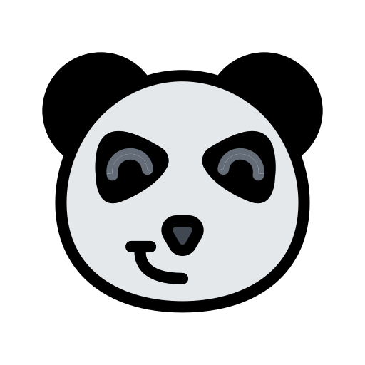 panda Generic Outline Color Ícone