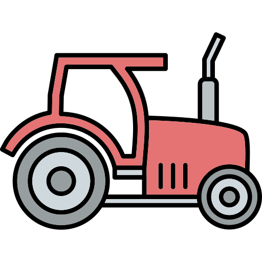 Tractor Generic Thin Outline Color icon