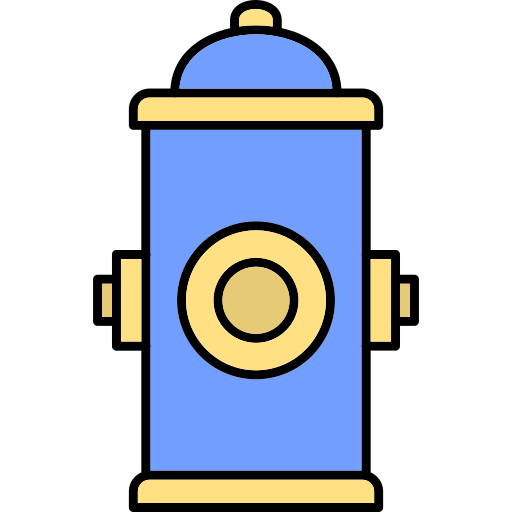hydrant Generic Thin Outline Color icon