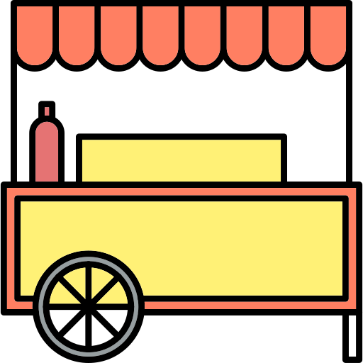 Food stand Generic Thin Outline Color icon