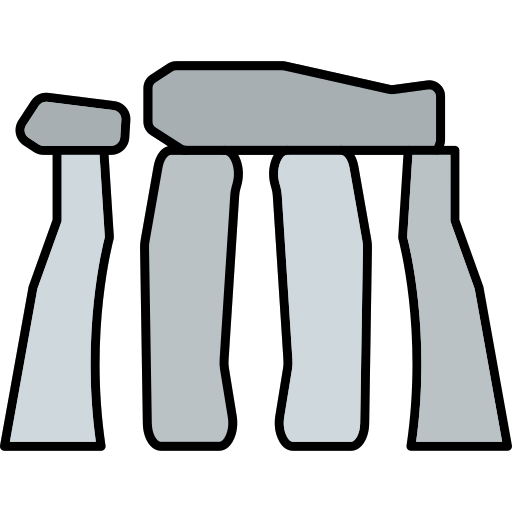 stonehenge Generic Thin Outline Color icono