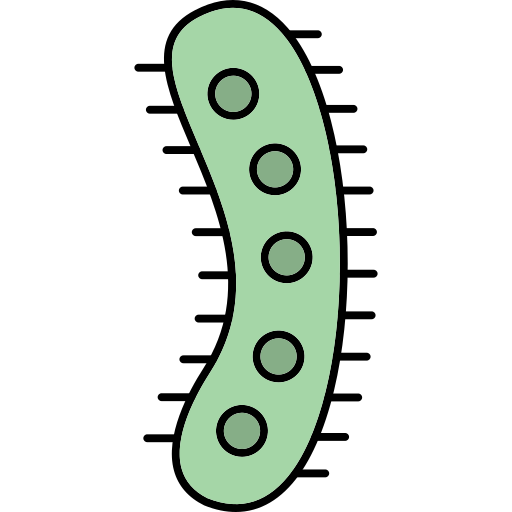 bakteria Generic Thin Outline Color ikona