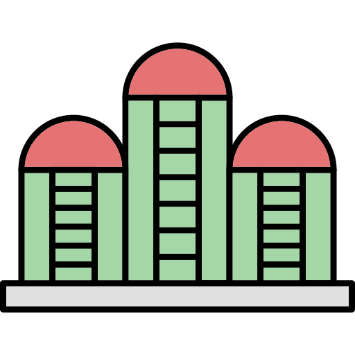 silo Generic Thin Outline Color icon