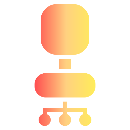 bureaustoel Generic Flat Gradient icoon